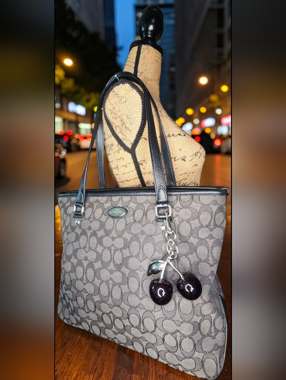 Coach Outline Signature Zip Top Tote (Style F58282) & Coach Corner Zip Wristlet - Picture 8 of 15